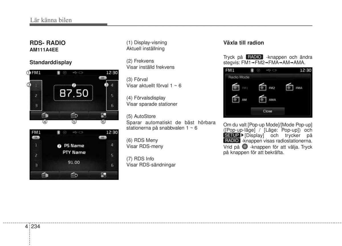 KIA Carens III 3 instruktionsbok / page 322