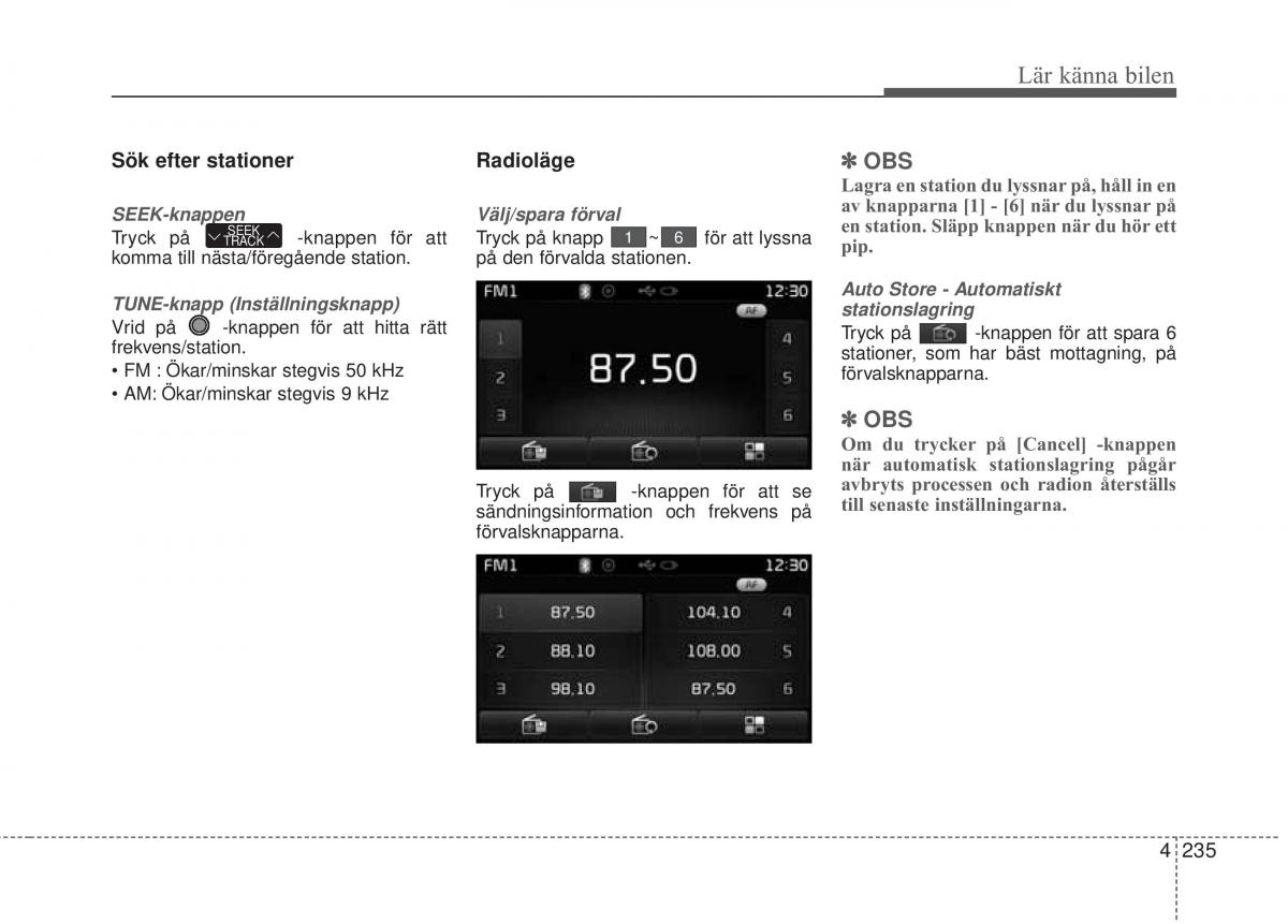 KIA Carens III 3 instruktionsbok / page 323