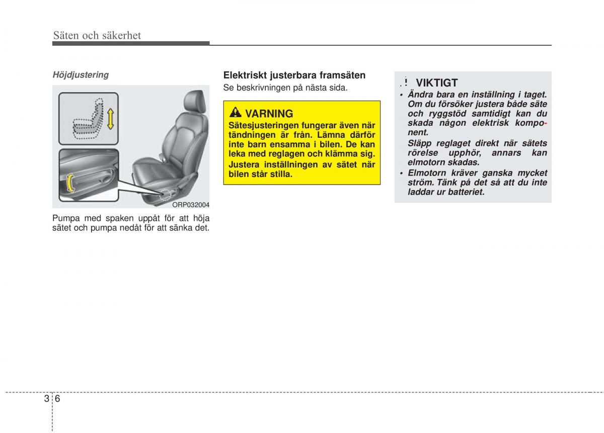 KIA Carens III 3 instruktionsbok / page 33