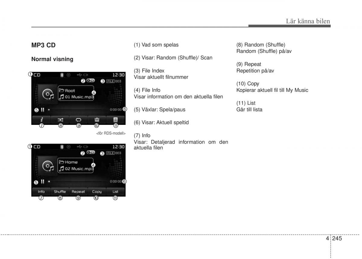 KIA Carens III 3 instruktionsbok / page 333