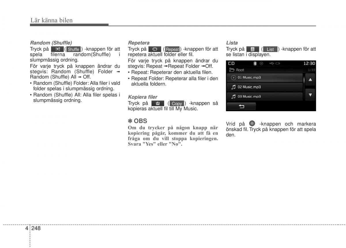 KIA Carens III 3 instruktionsbok / page 336