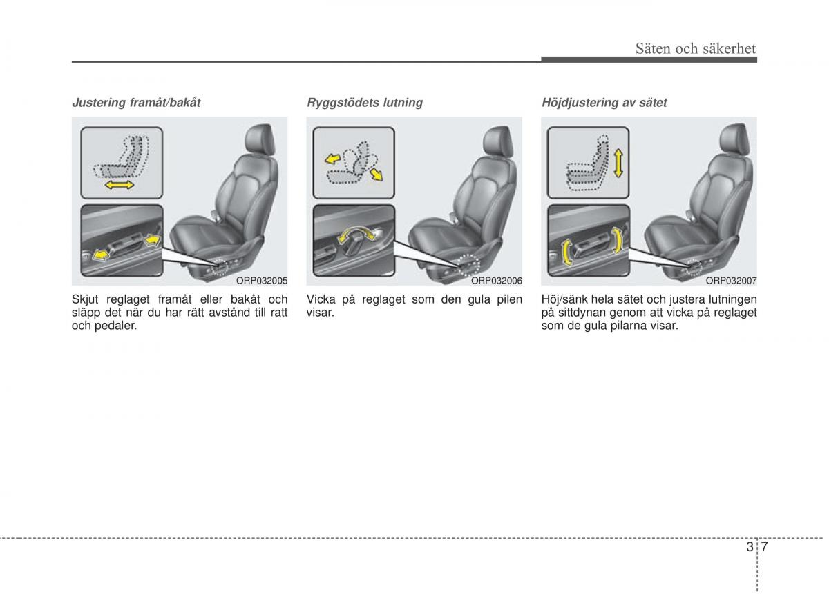 KIA Carens III 3 instruktionsbok / page 34