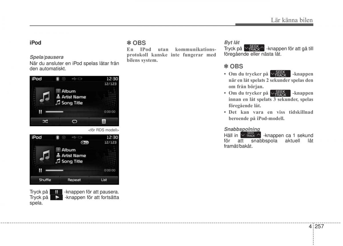 KIA Carens III 3 instruktionsbok / page 345