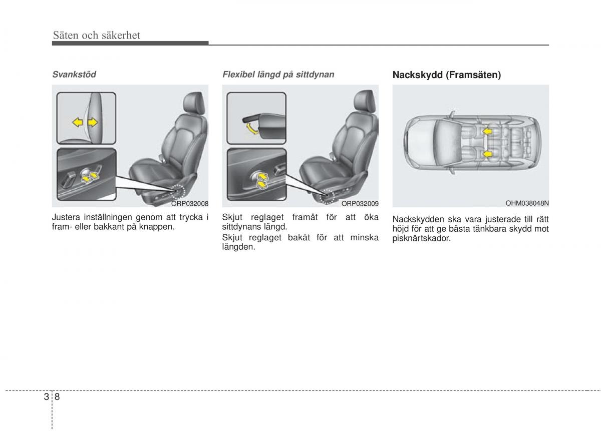 KIA Carens III 3 instruktionsbok / page 35