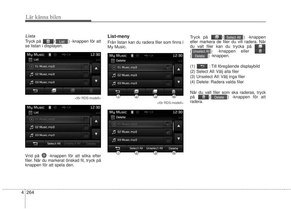 KIA Carens III 3 instruktionsbok / page 352