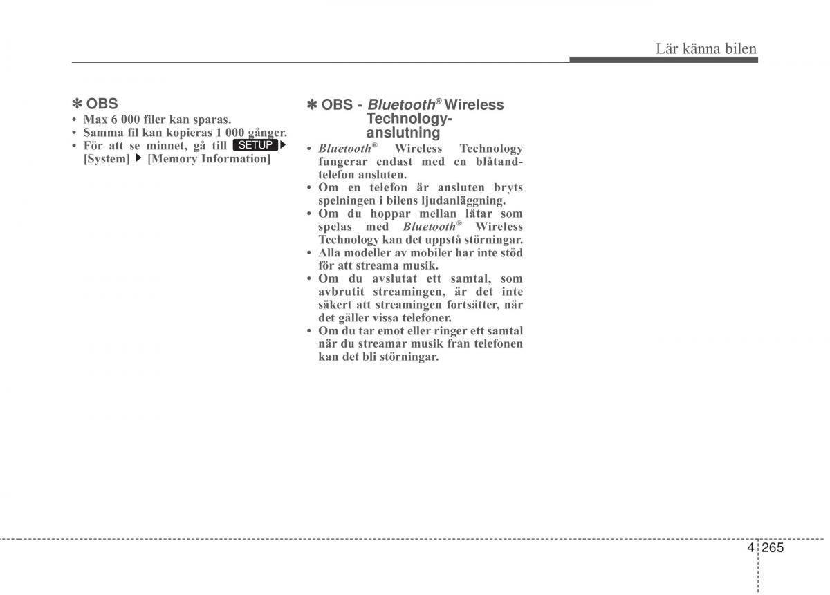 KIA Carens III 3 instruktionsbok / page 353