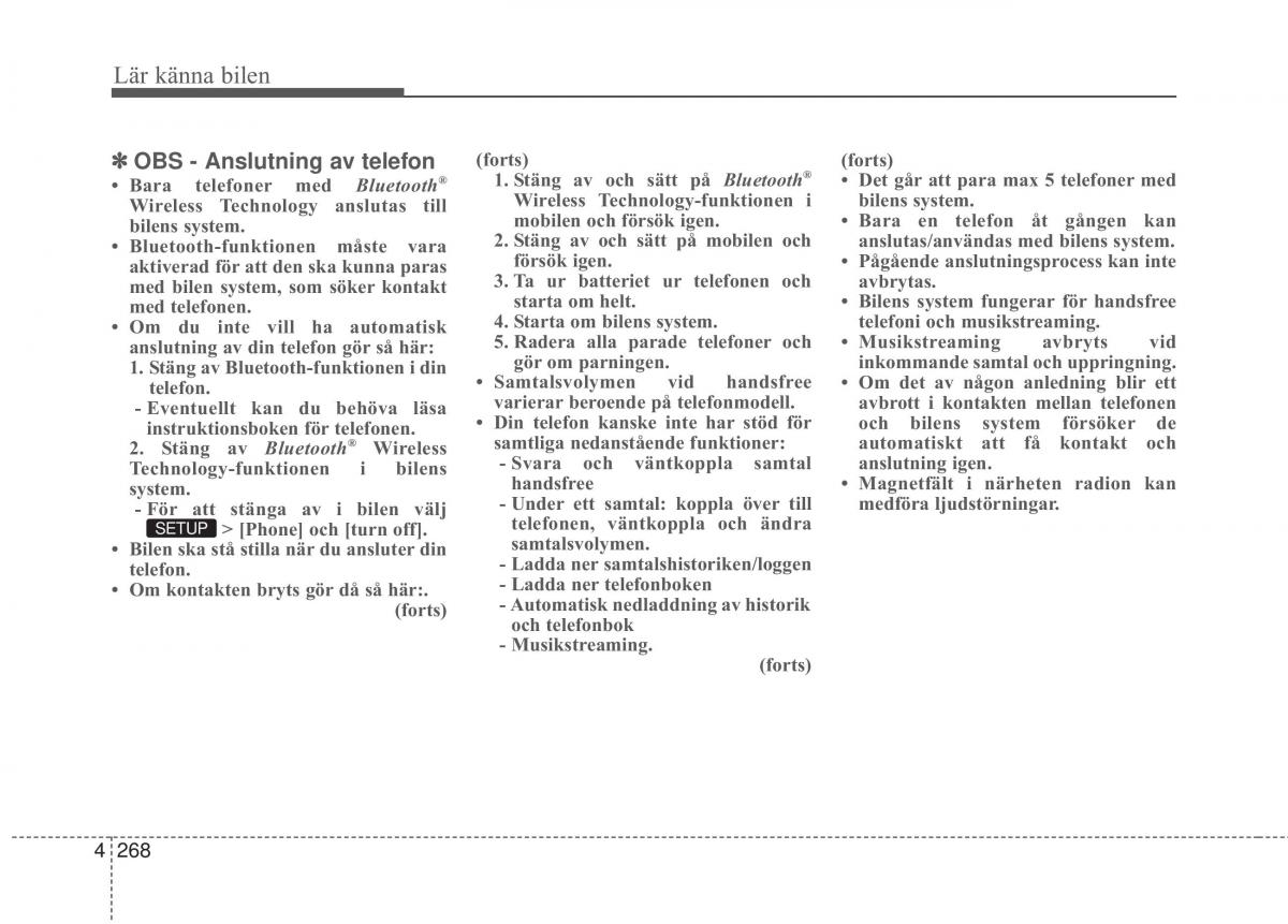 KIA Carens III 3 instruktionsbok / page 356