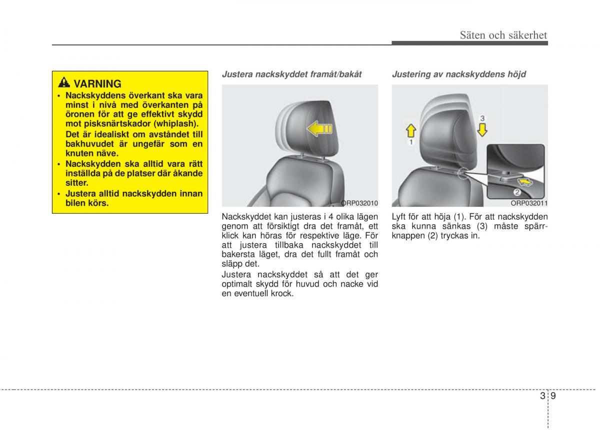 KIA Carens III 3 instruktionsbok / page 36