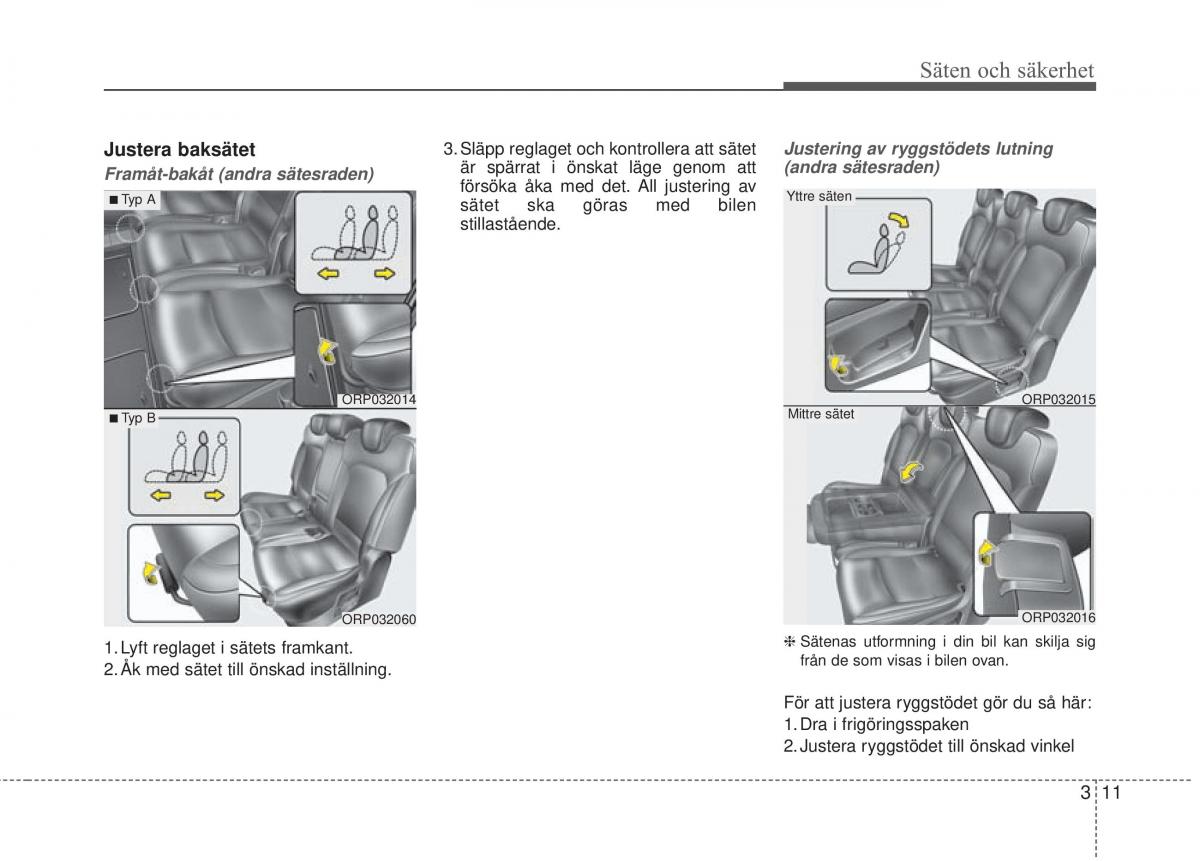 KIA Carens III 3 instruktionsbok / page 38