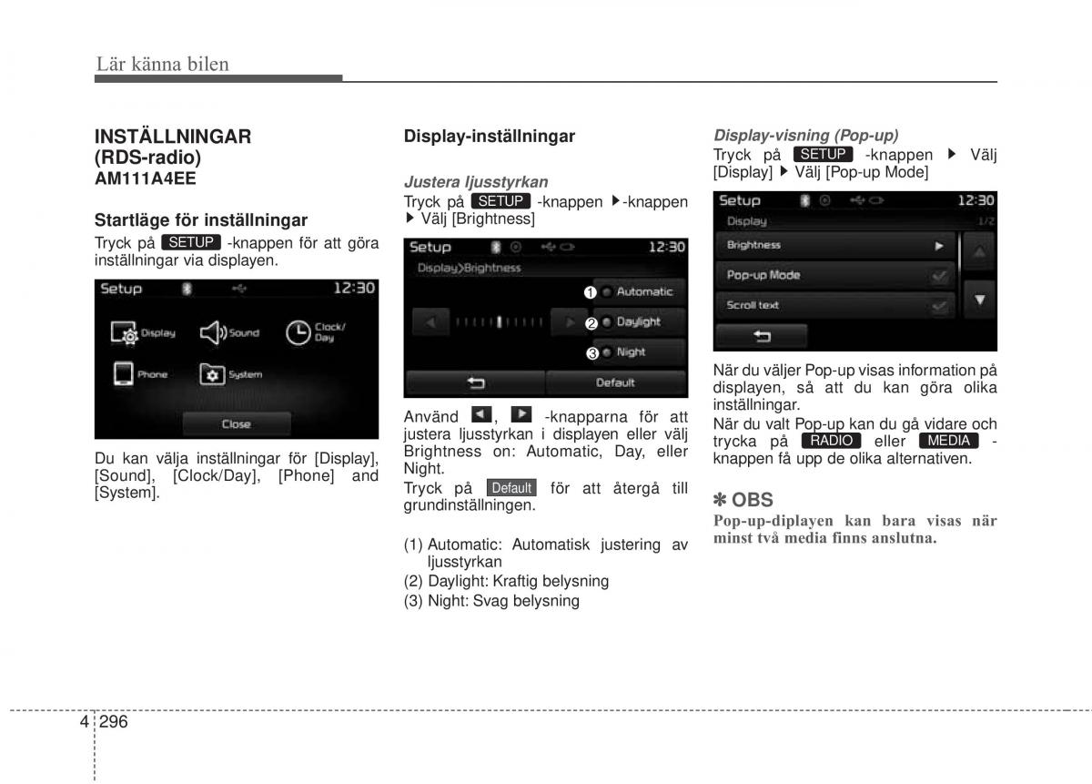 KIA Carens III 3 instruktionsbok / page 384