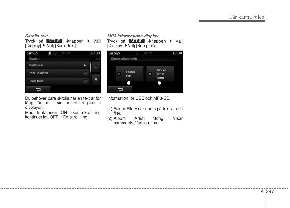 KIA Carens III 3 instruktionsbok / page 385