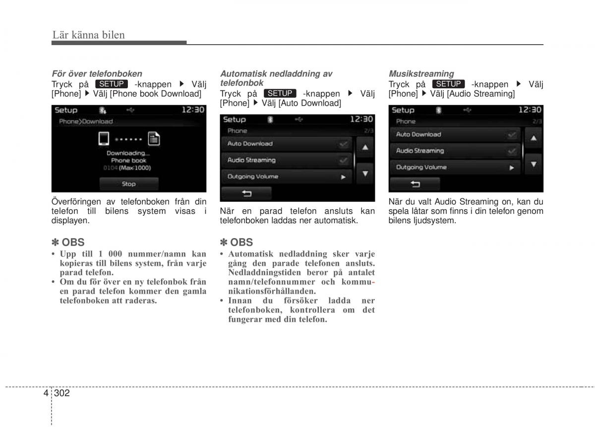 KIA Carens III 3 instruktionsbok / page 390