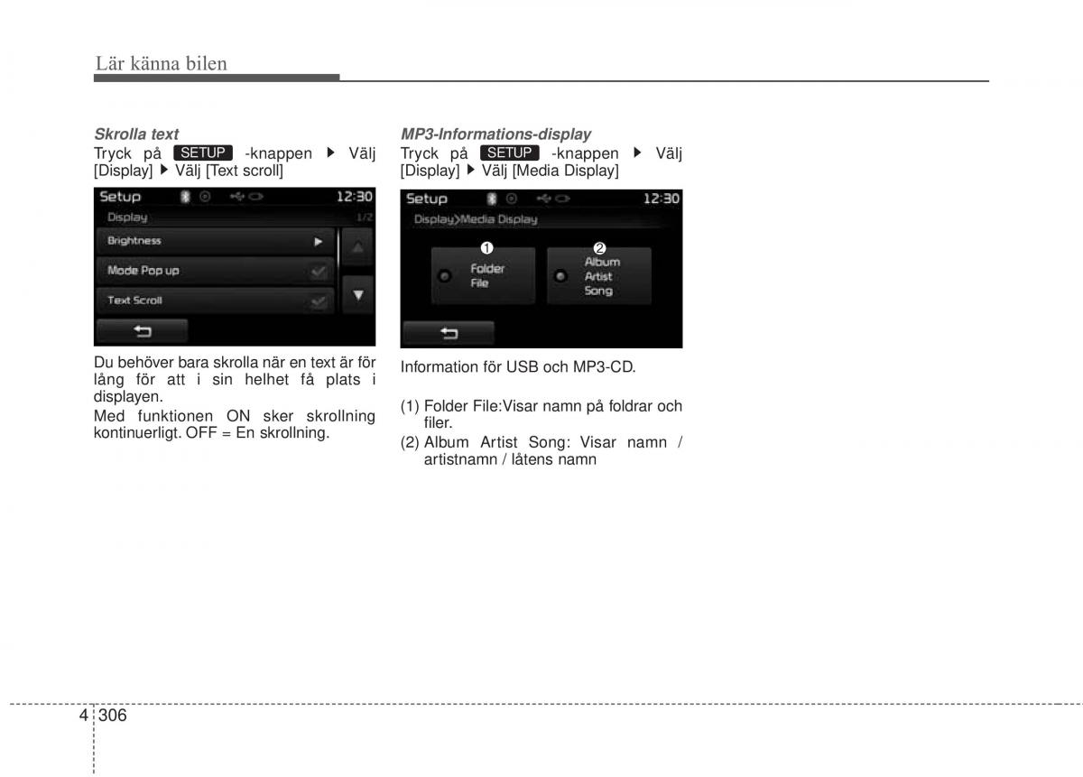 KIA Carens III 3 instruktionsbok / page 394