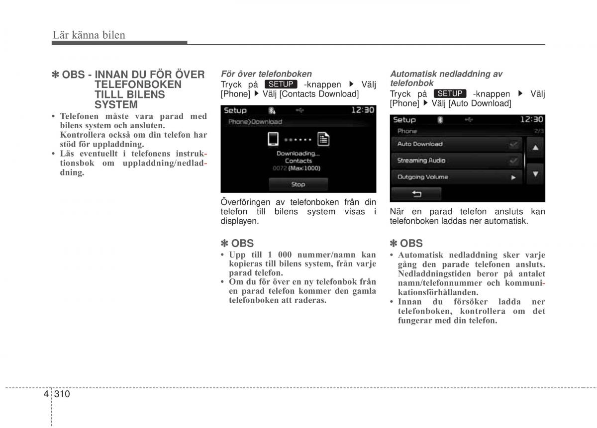 KIA Carens III 3 instruktionsbok / page 398