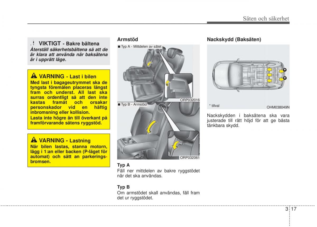 KIA Carens III 3 instruktionsbok / page 44