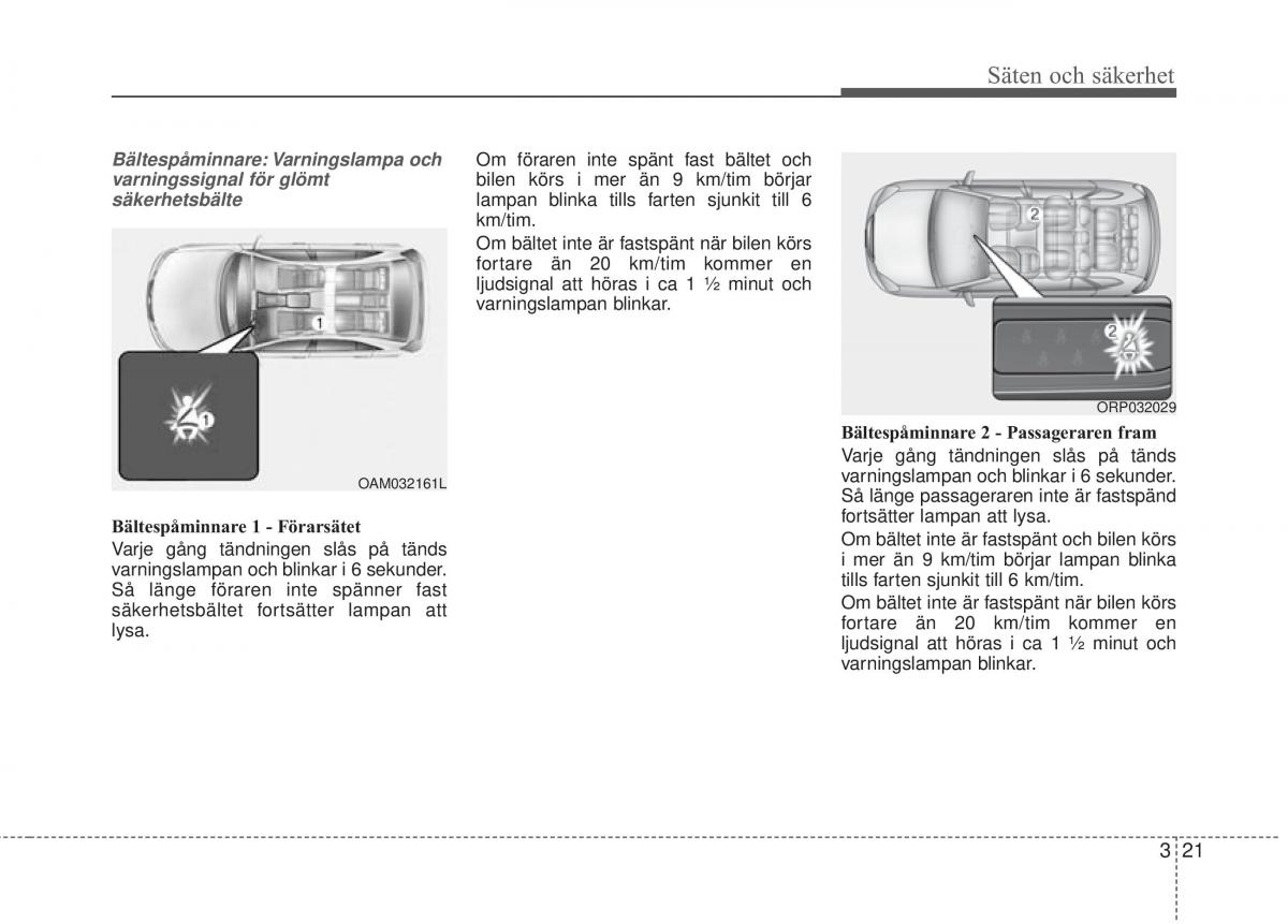 KIA Carens III 3 instruktionsbok / page 48