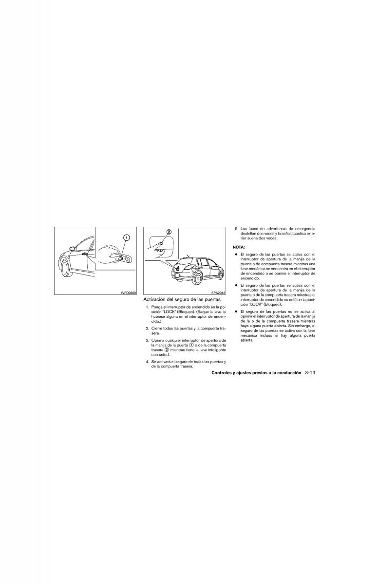 Nissan Tida I 1 manual del propietario / page 143