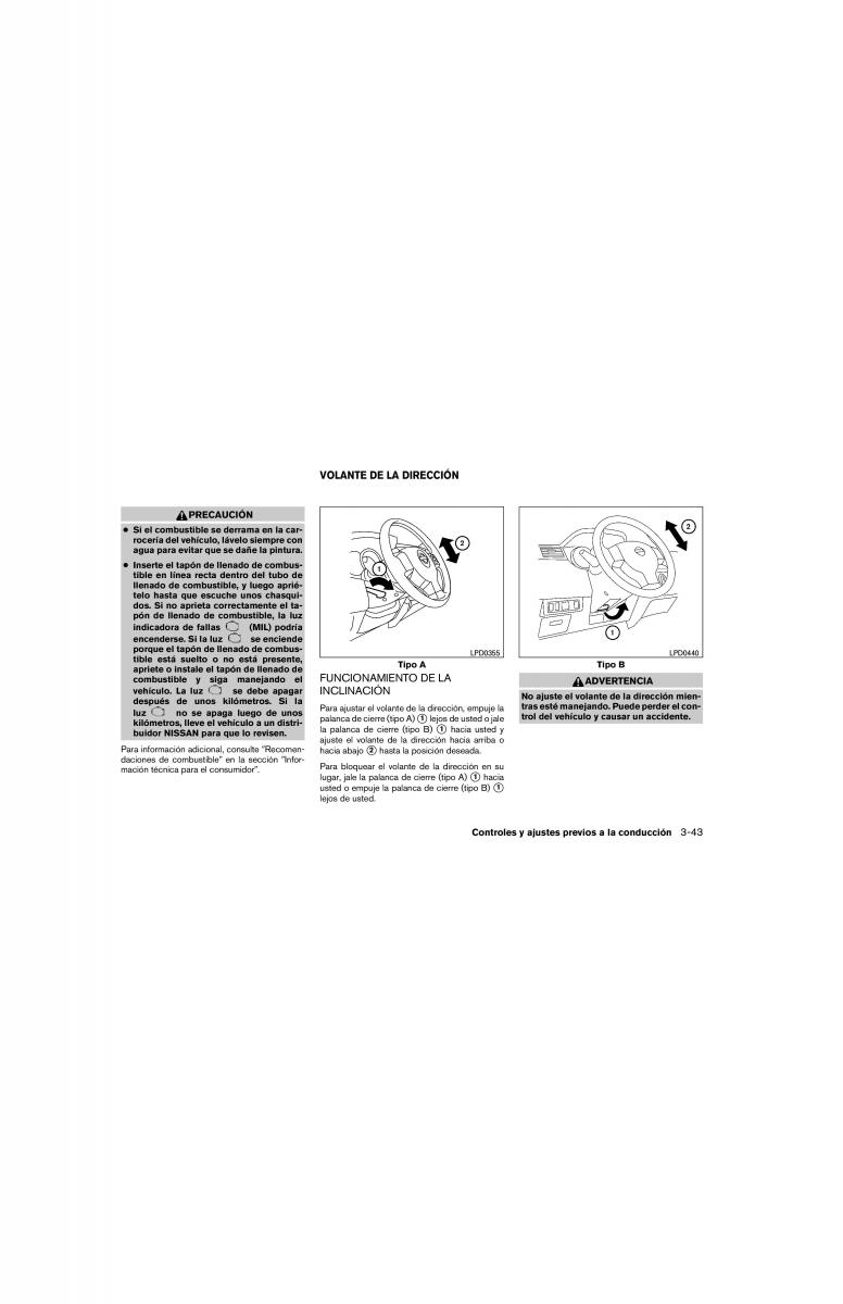 Nissan Tida I 1 manual del propietario / page 167