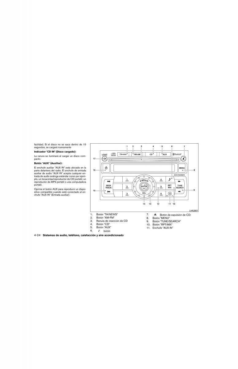 Nissan Tida I 1 manual del propietario / page 194