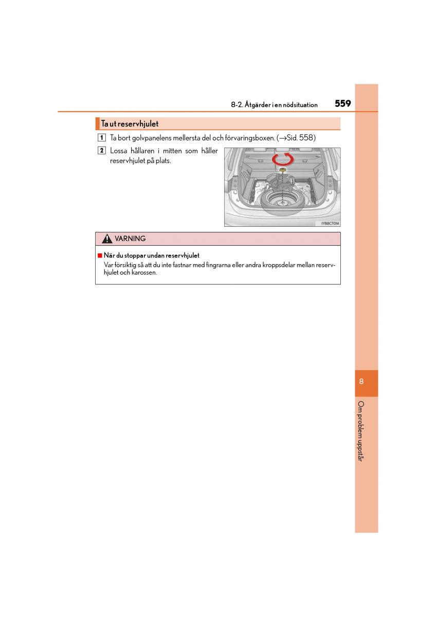 Lexus CT200h instruktionsbok / page 559