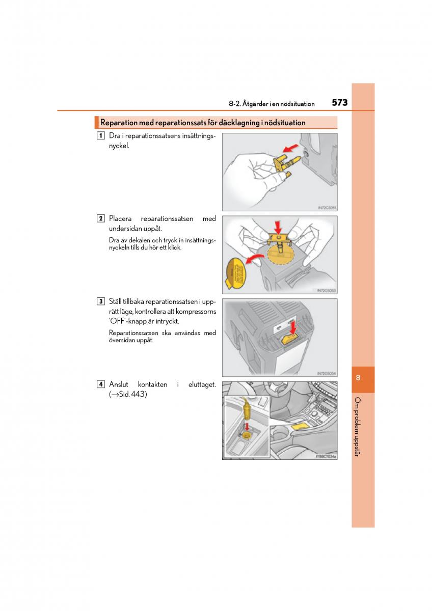 Lexus CT200h instruktionsbok / page 573