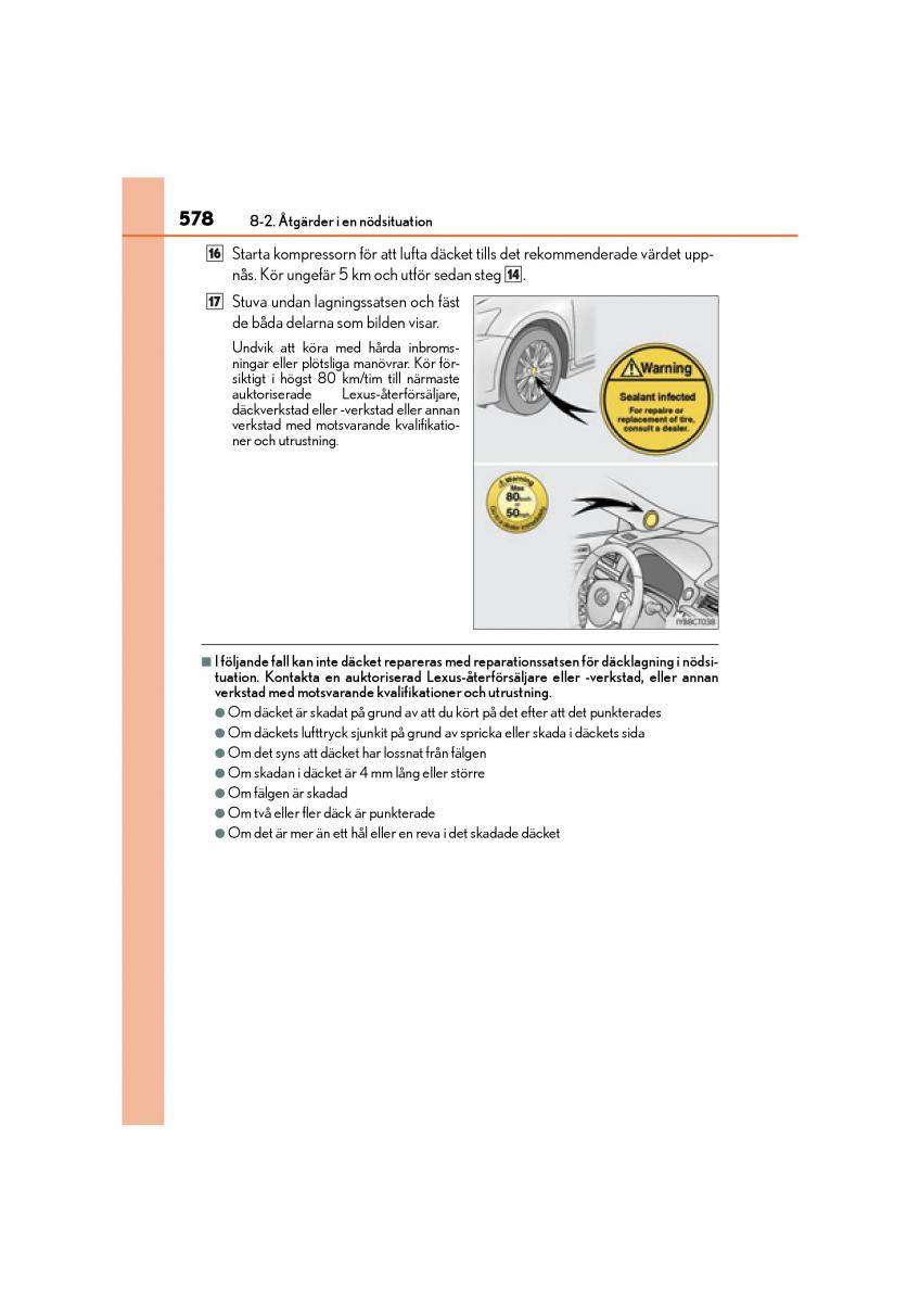 Lexus CT200h instruktionsbok / page 578