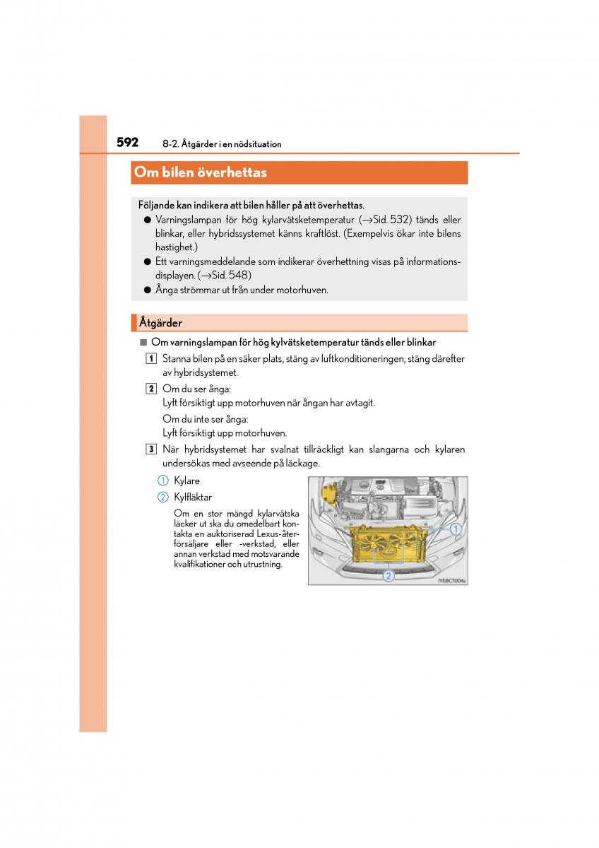 Lexus CT200h instruktionsbok / page 592