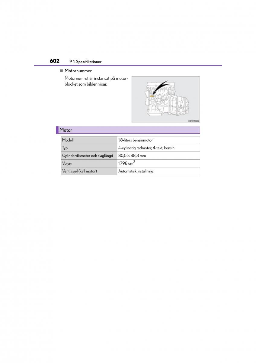 Lexus CT200h instruktionsbok / page 602