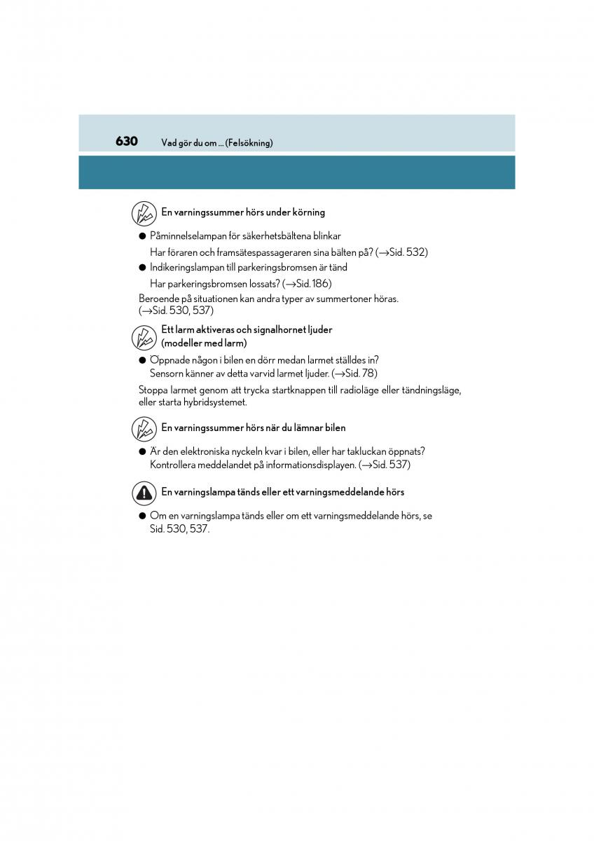 Lexus CT200h instruktionsbok / page 630