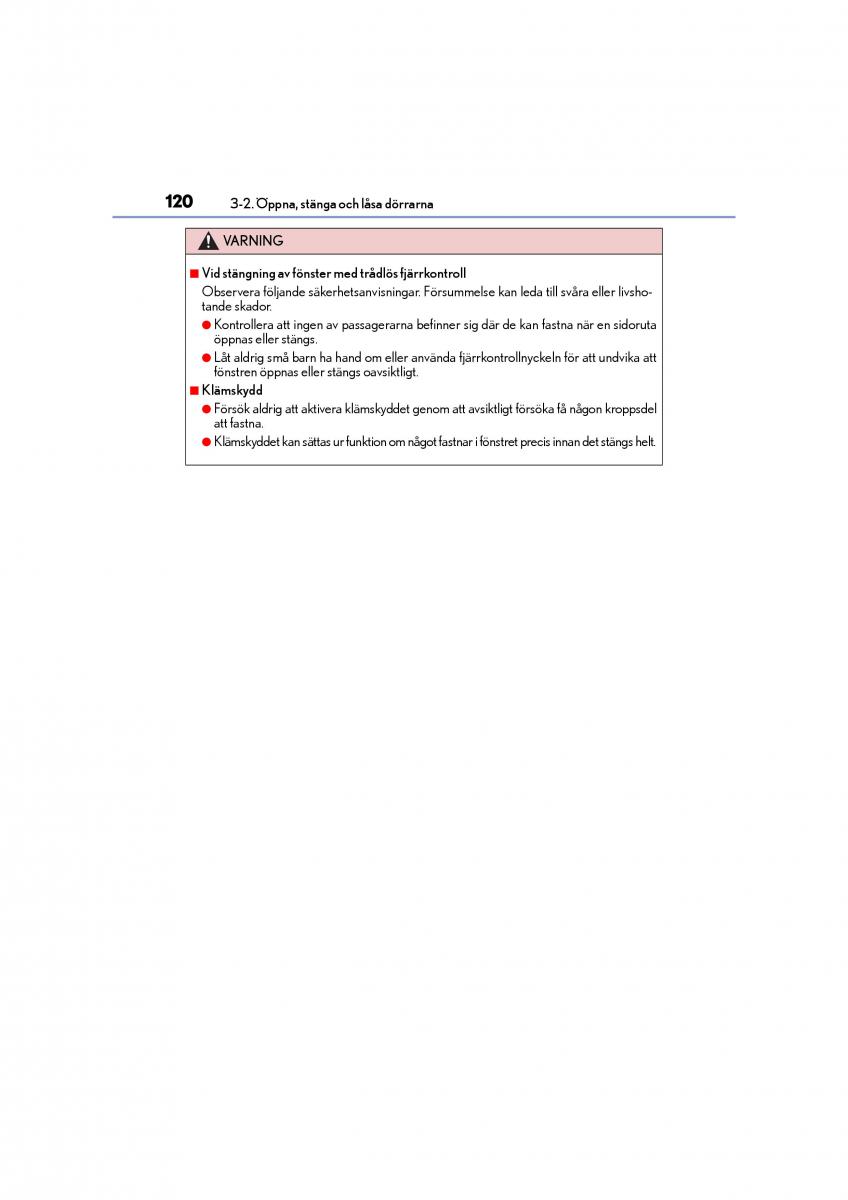 Lexus CT200h instruktionsbok / page 120