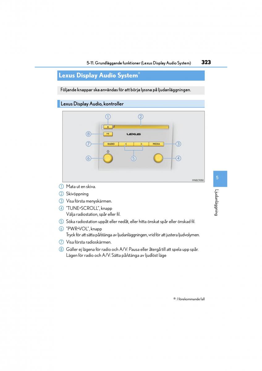 Lexus CT200h instruktionsbok / page 323