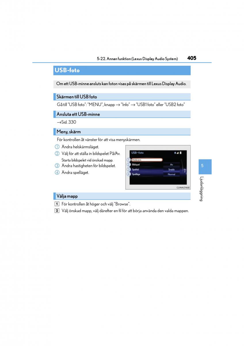 Lexus CT200h instruktionsbok / page 405