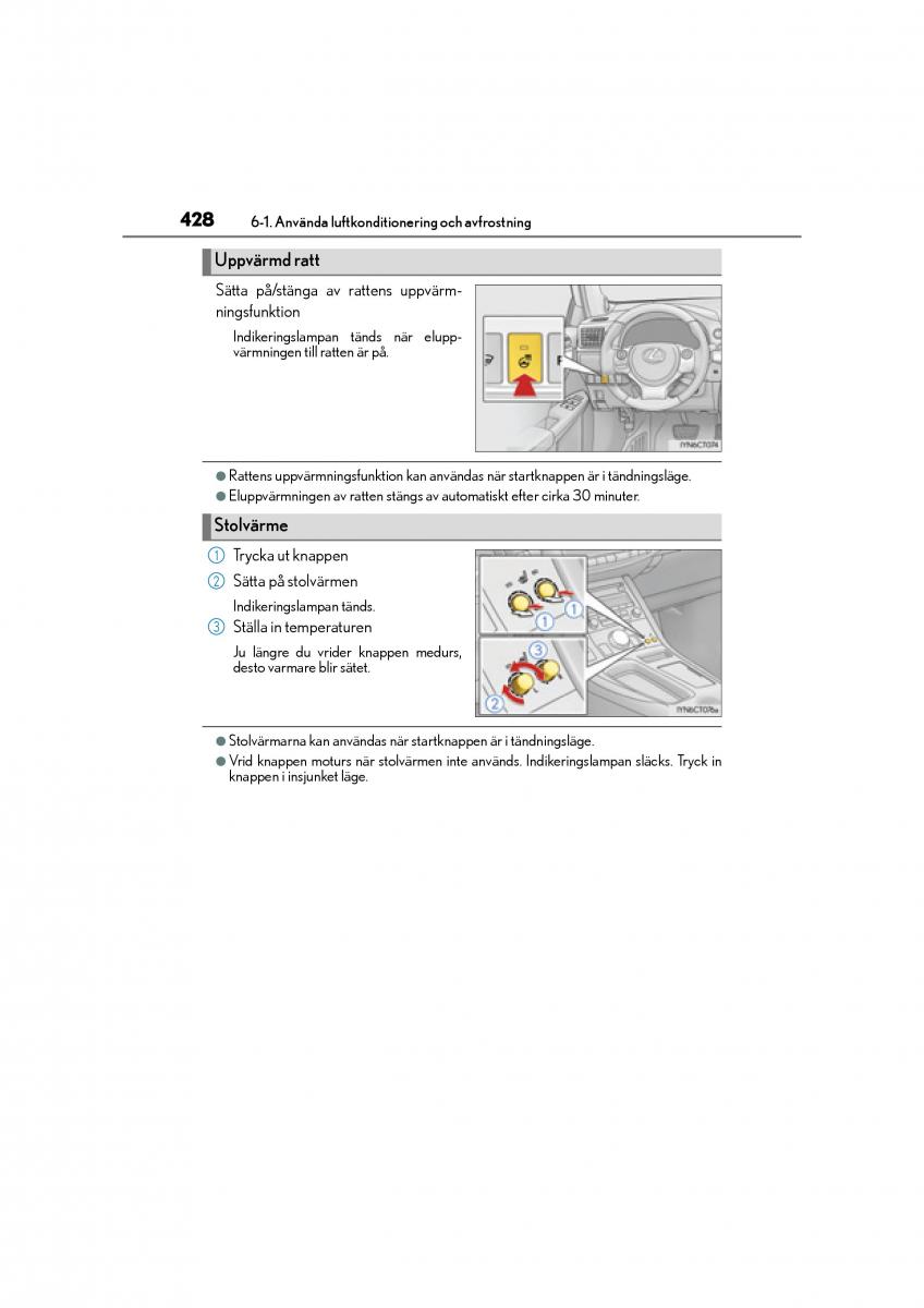 Lexus CT200h instruktionsbok / page 428