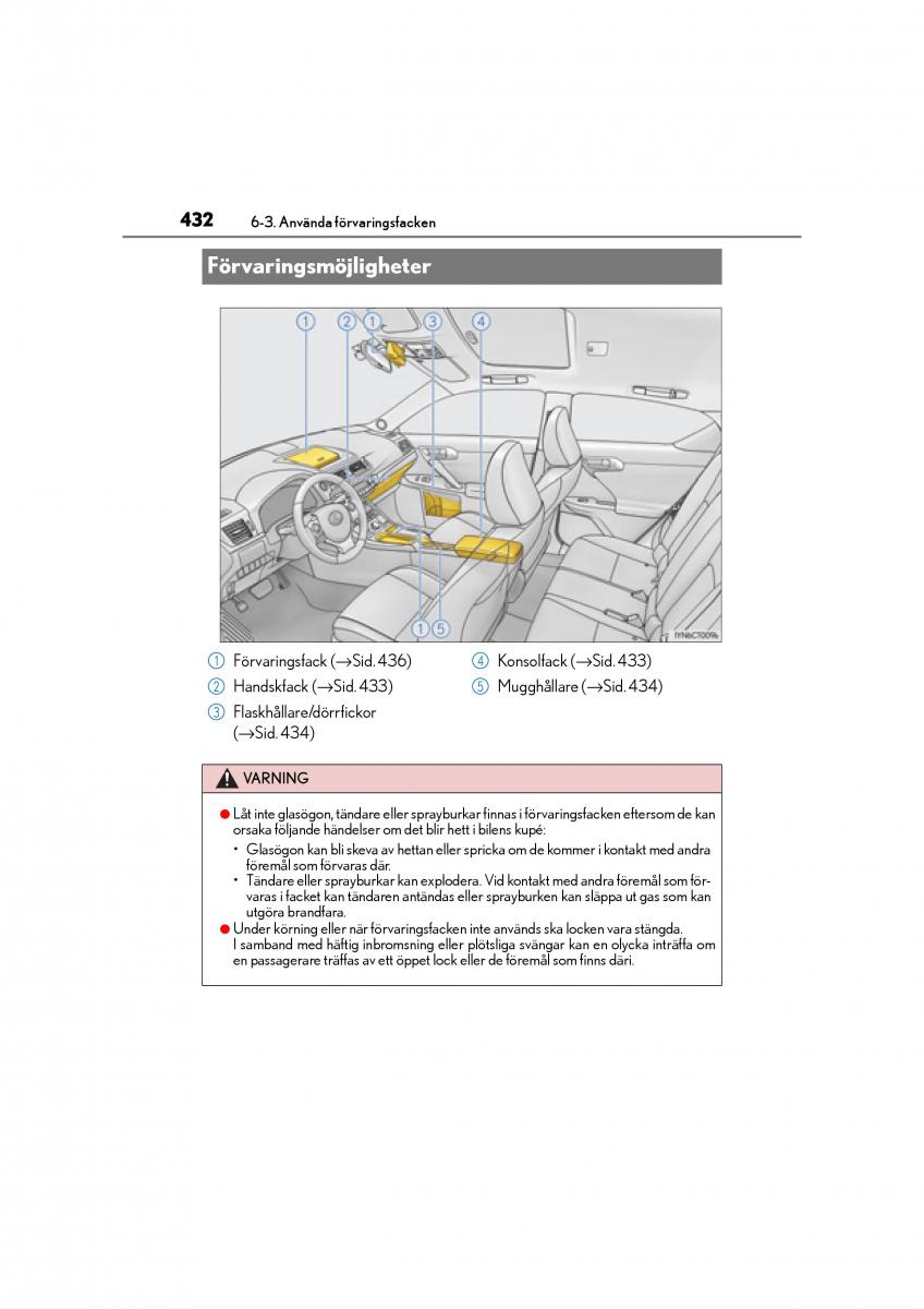 Lexus CT200h instruktionsbok / page 432