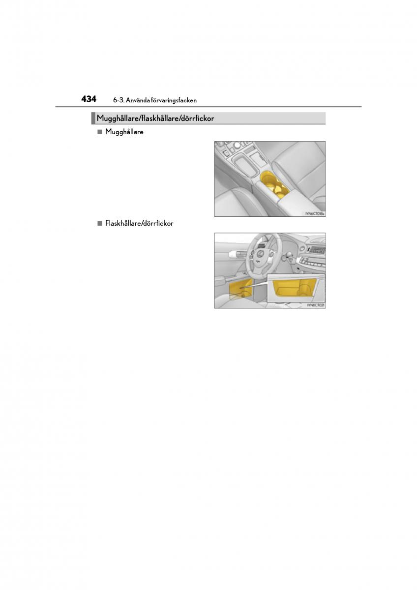 Lexus CT200h instruktionsbok / page 434