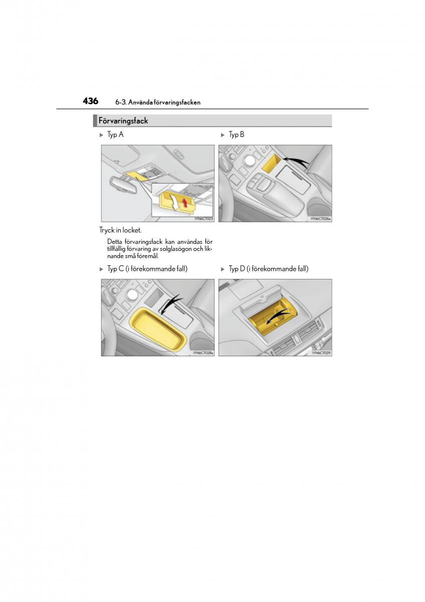 Lexus CT200h instruktionsbok / page 436