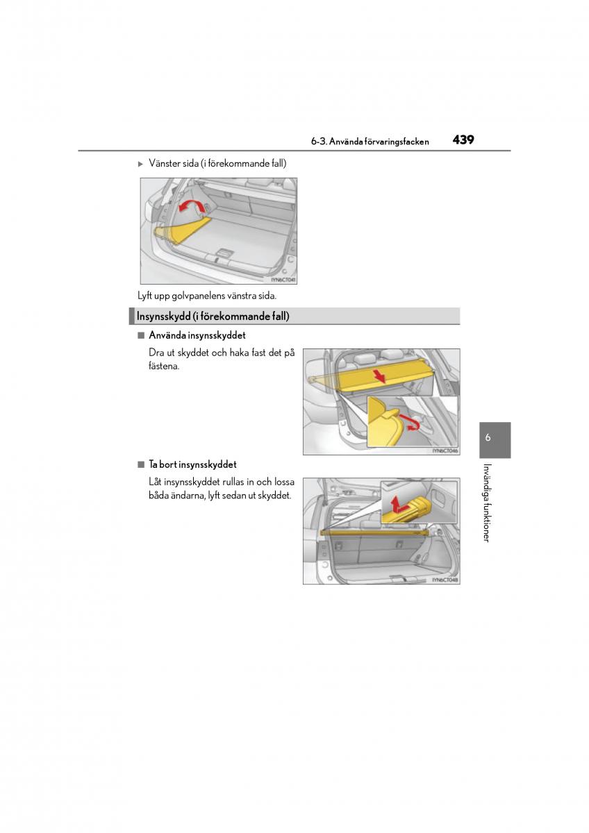 Lexus CT200h instruktionsbok / page 439