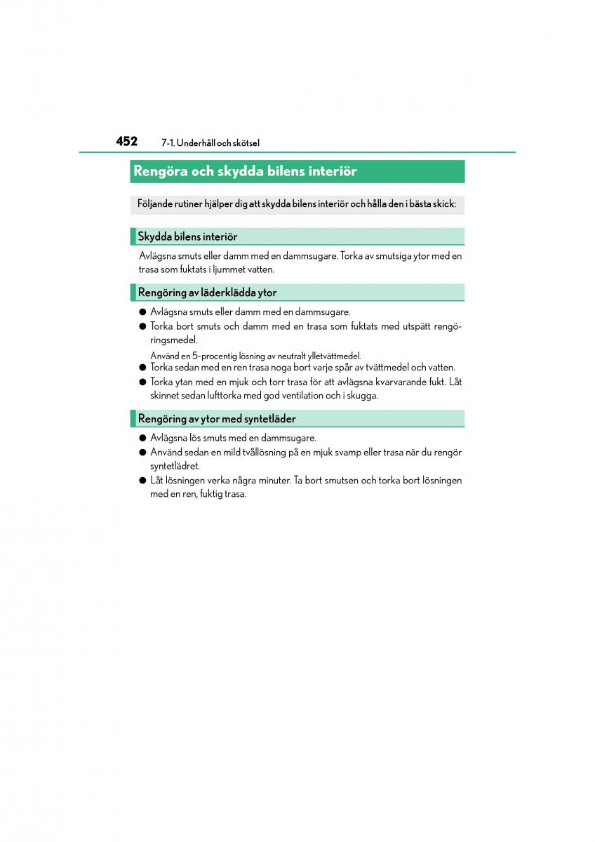 Lexus CT200h instruktionsbok / page 452