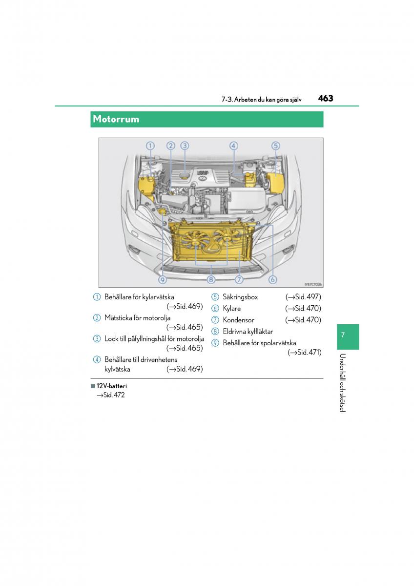 Lexus CT200h instruktionsbok / page 463