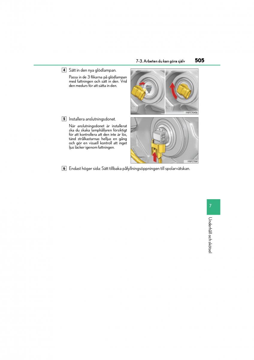 Lexus CT200h instruktionsbok / page 505