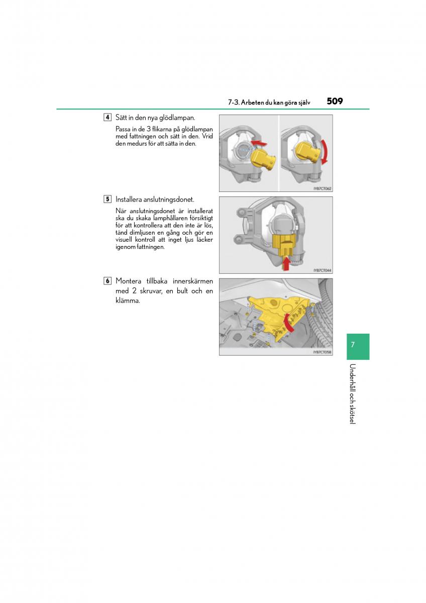 Lexus CT200h instruktionsbok / page 509