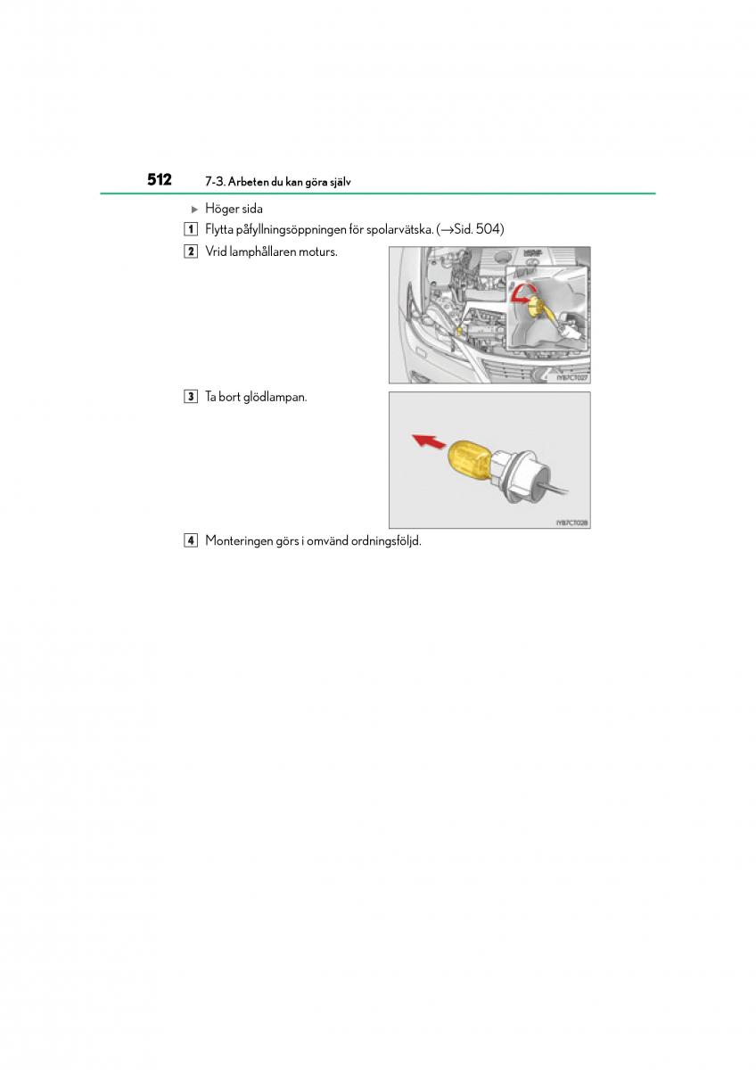 Lexus CT200h instruktionsbok / page 512