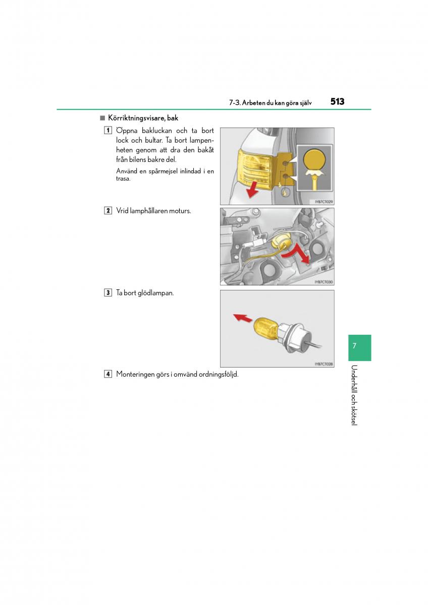 Lexus CT200h instruktionsbok / page 513