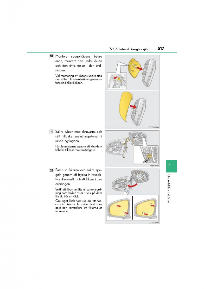 Lexus CT200h instruktionsbok / page 517