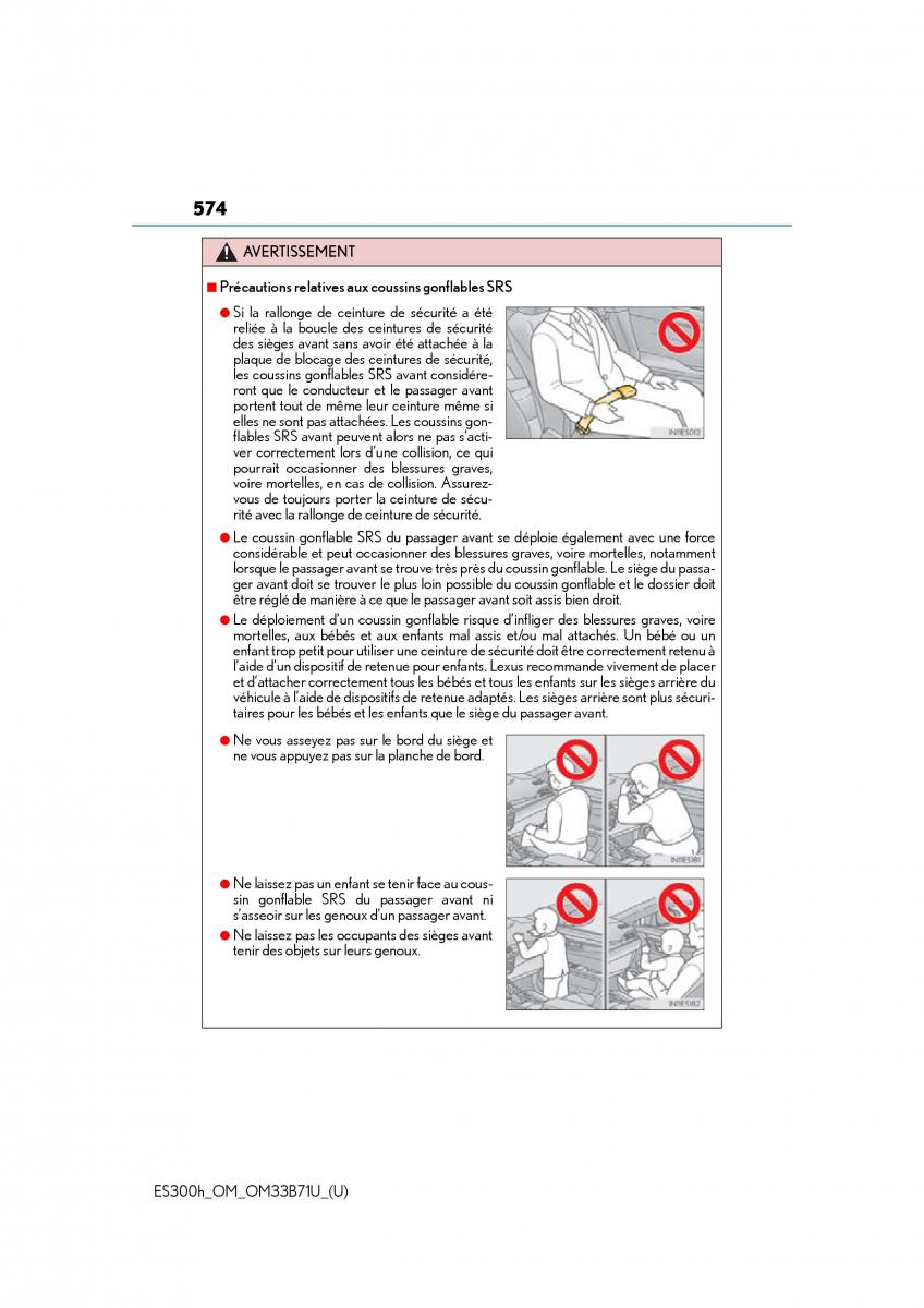 manual  Lexus ES300h VI 6 XV60 owners manual / page 574