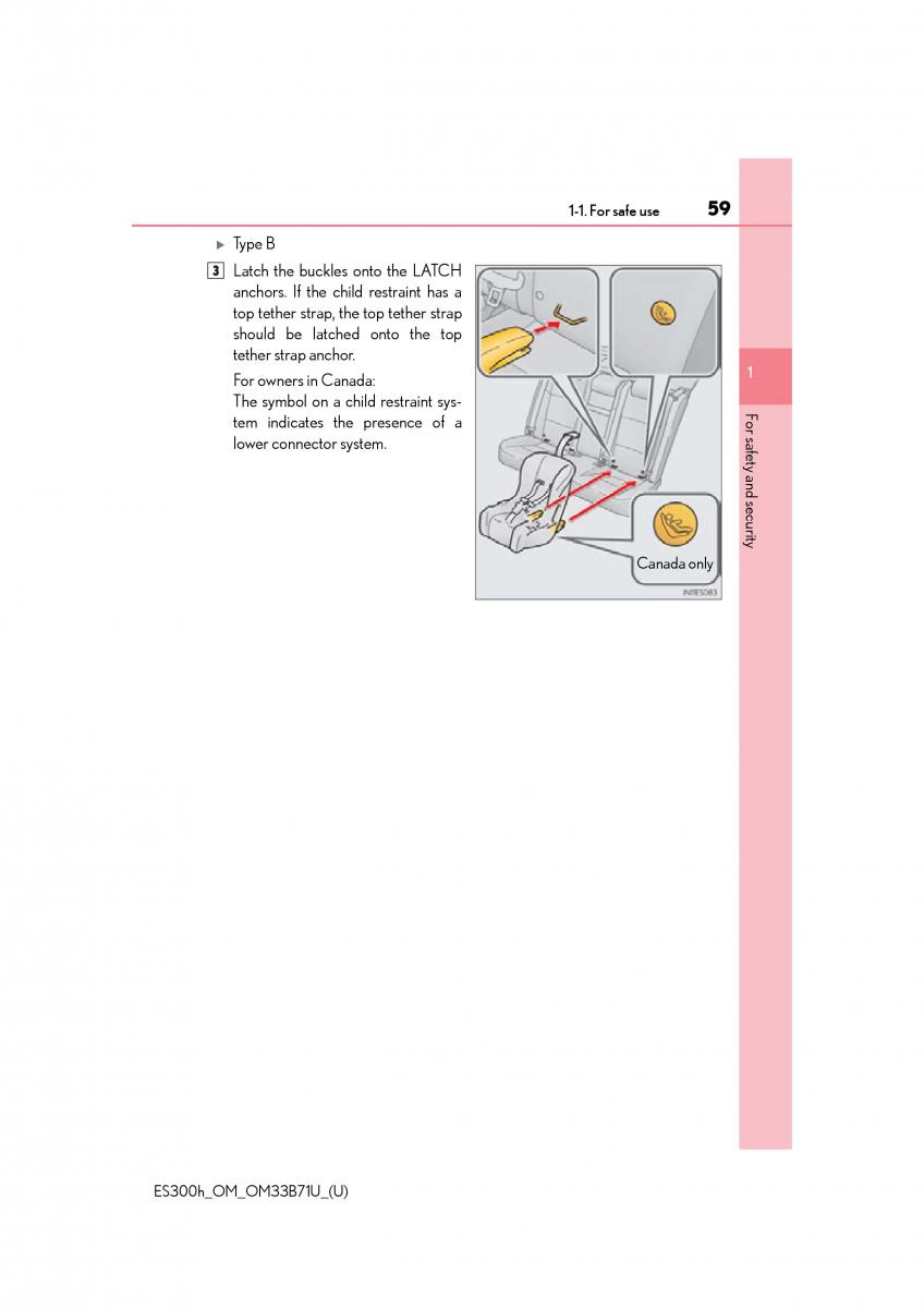 manual  Lexus ES300h VI 6 XV60 owners manual / page 59