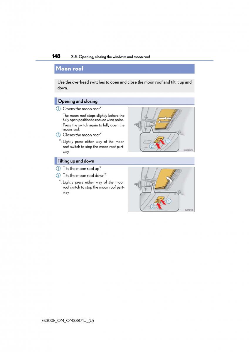 manual  Lexus ES300h VI 6 XV60 owners manual / page 148