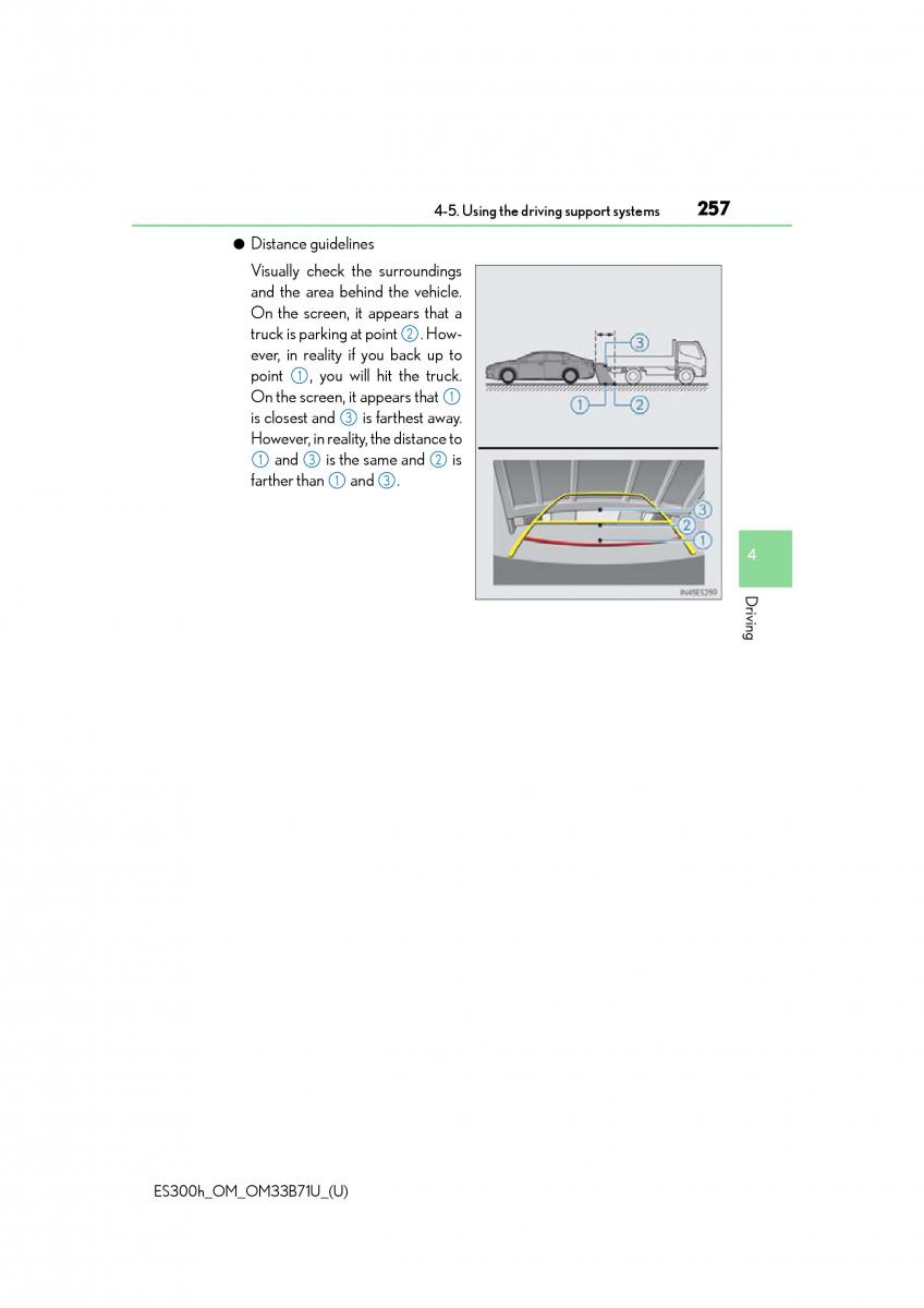 manual  Lexus ES300h VI 6 XV60 owners manual / page 257