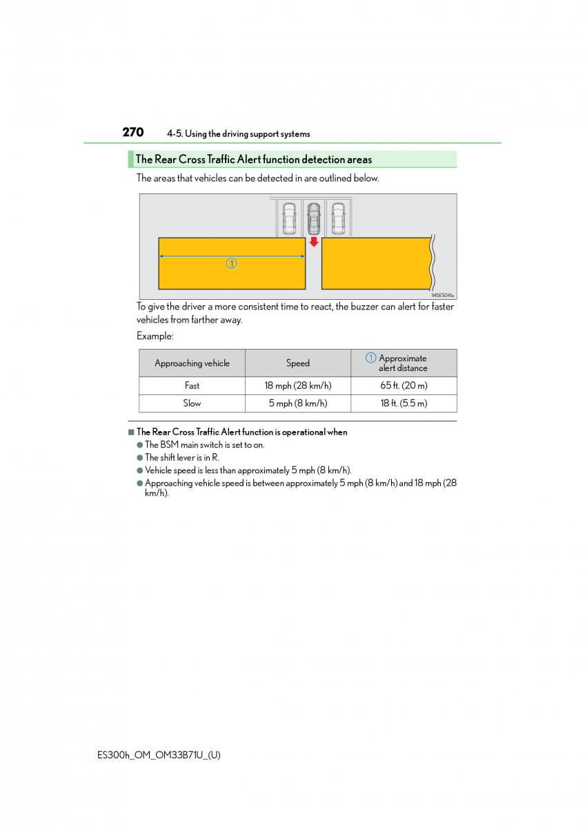 manual  Lexus ES300h VI 6 XV60 owners manual / page 270