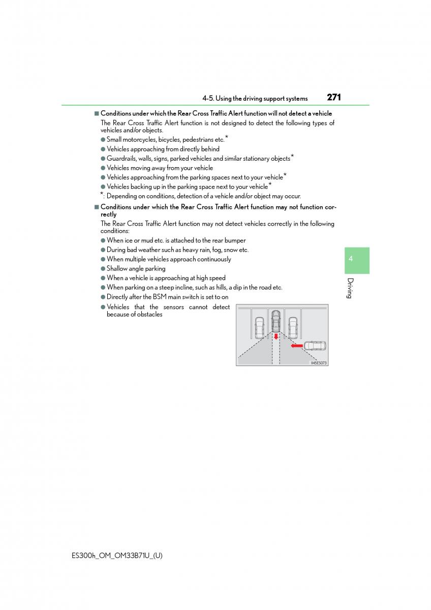 manual  Lexus ES300h VI 6 XV60 owners manual / page 271